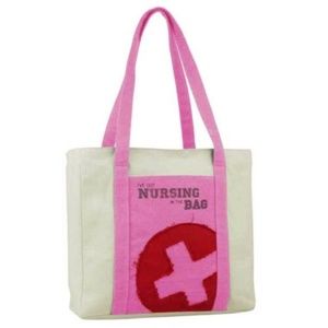 NWT! Nursing in the Bag Canvas Nurse Tote